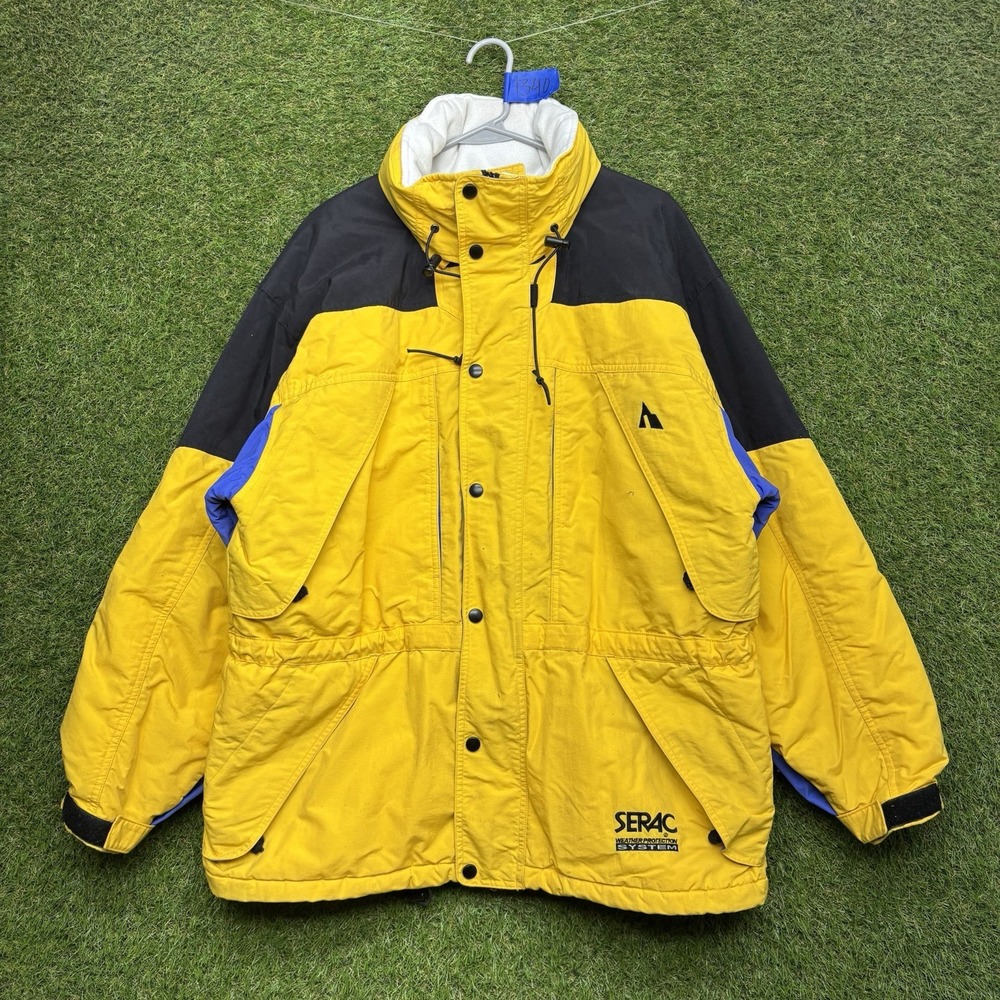 SERAC WEATHER PROTECTION SYSTEM Ski Jacket Mens Medium Outdoor Zip Winter Snow